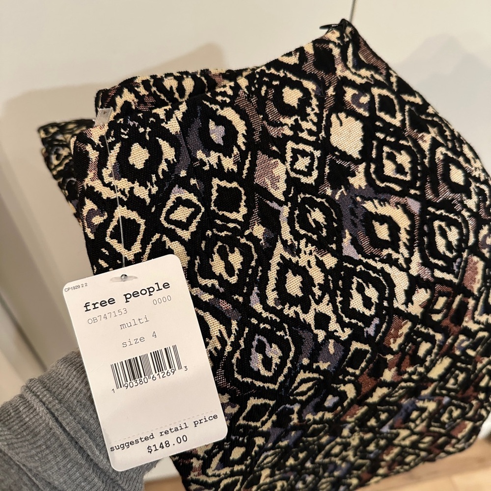 Free People Geometric Multi-Color Pants